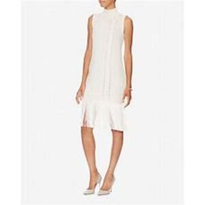 Timo Weiland Women's Cable Knit Cashmere Blend Fringe‎ Sweater Dress Size XS